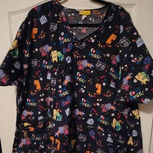 4X Women's Scrub Top